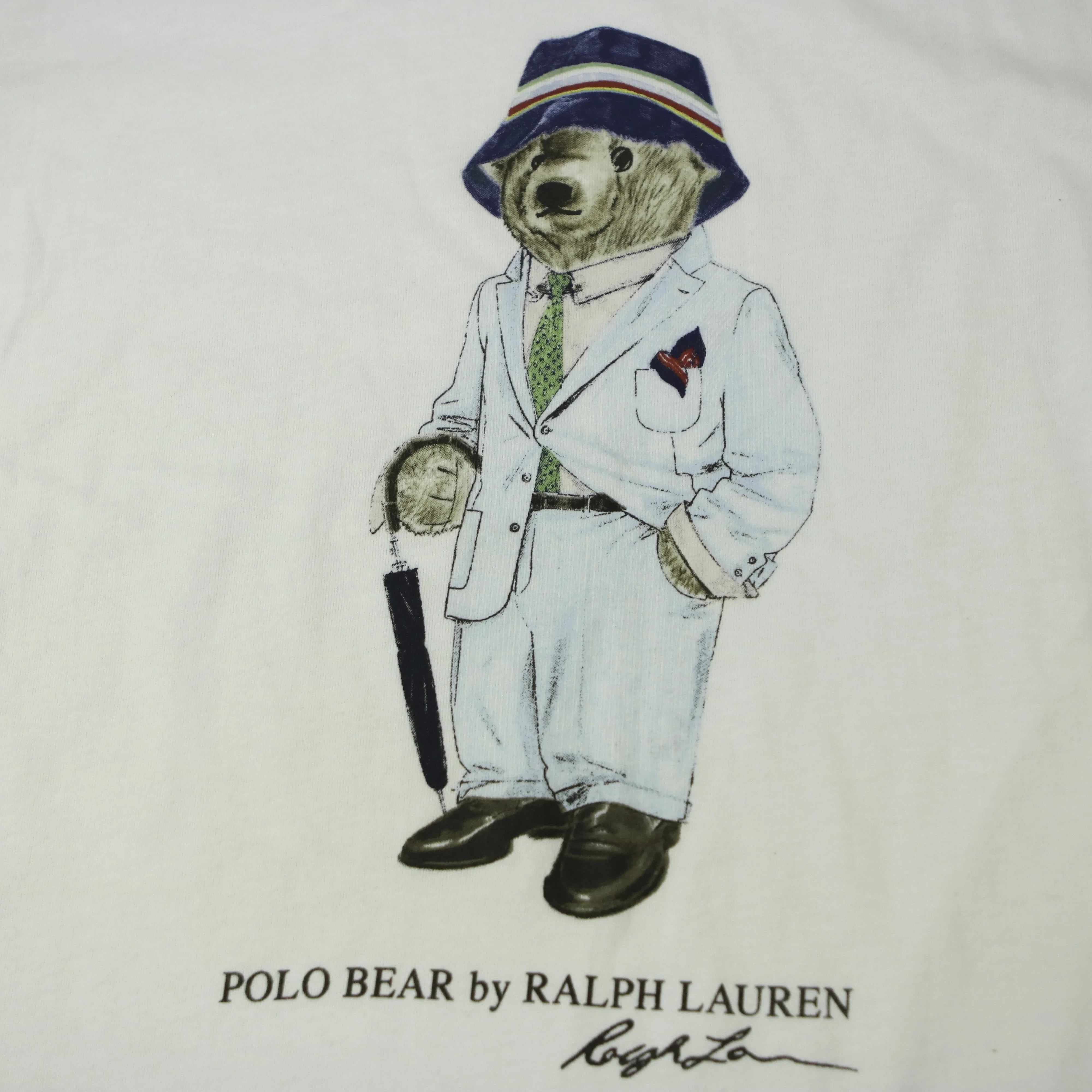 POLO RALPH LAUREN BEAR SUIT GANGSTER TEE (S) | Thrifty Towel