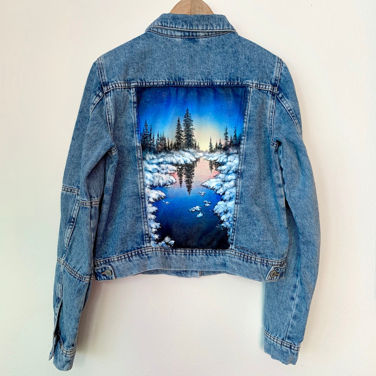 jean jacket paintings