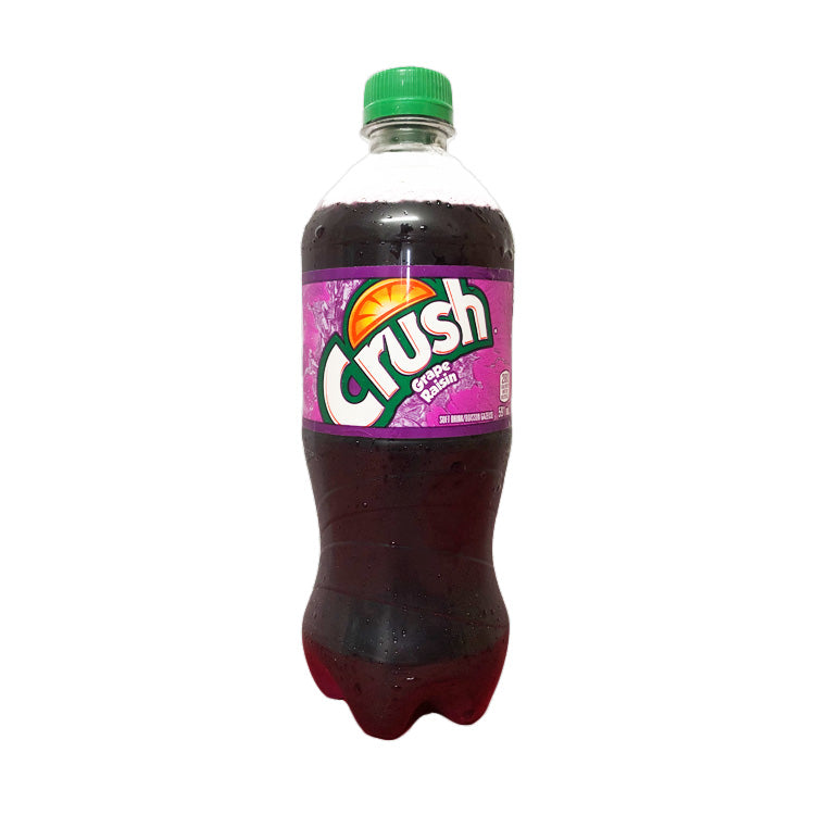 Crush Grape Raisin Soda Pop 591ml Oz Bottle Keenan