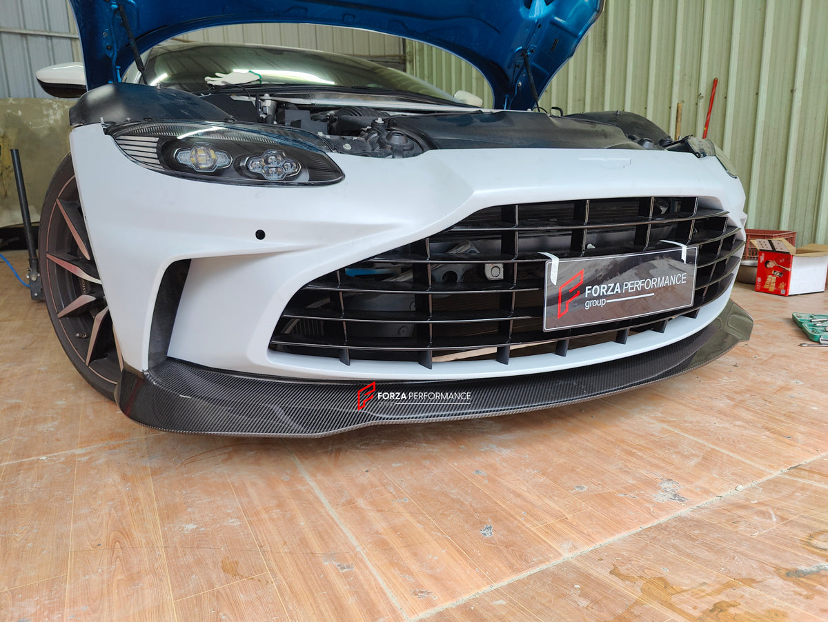 CONVERSION DRY CARBON BODY KIT for ASTON MARTIN VANTAGE 2018+ to V12 VANTAGE 2022+  Set includes:  Front Bumper Hood Fender Flares Side Skirts Rear Bumper Rear Diffuser Rear Spoiler Exhaust Tips