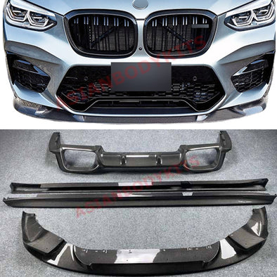 Frontstoßstange Lip Bodykit, für BMW X3M X4M 2019-2020 Auto Frontspoiler  FrontstoßStange Splitter Diffusor Frontlippe Spoiler Splitter Body Kit :  : Auto & Motorrad