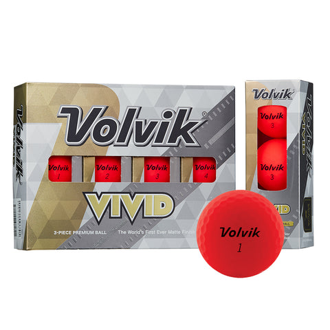 新品未使用　Volvik　ボルビック　VIVIDマットカラー　ピンク3ダース