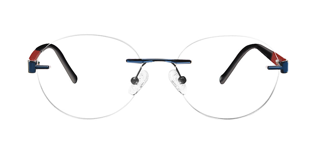 Blue Lens Sunglasses Men Women Small Frame Rimless Elegant Retro Classic  Style | eBay