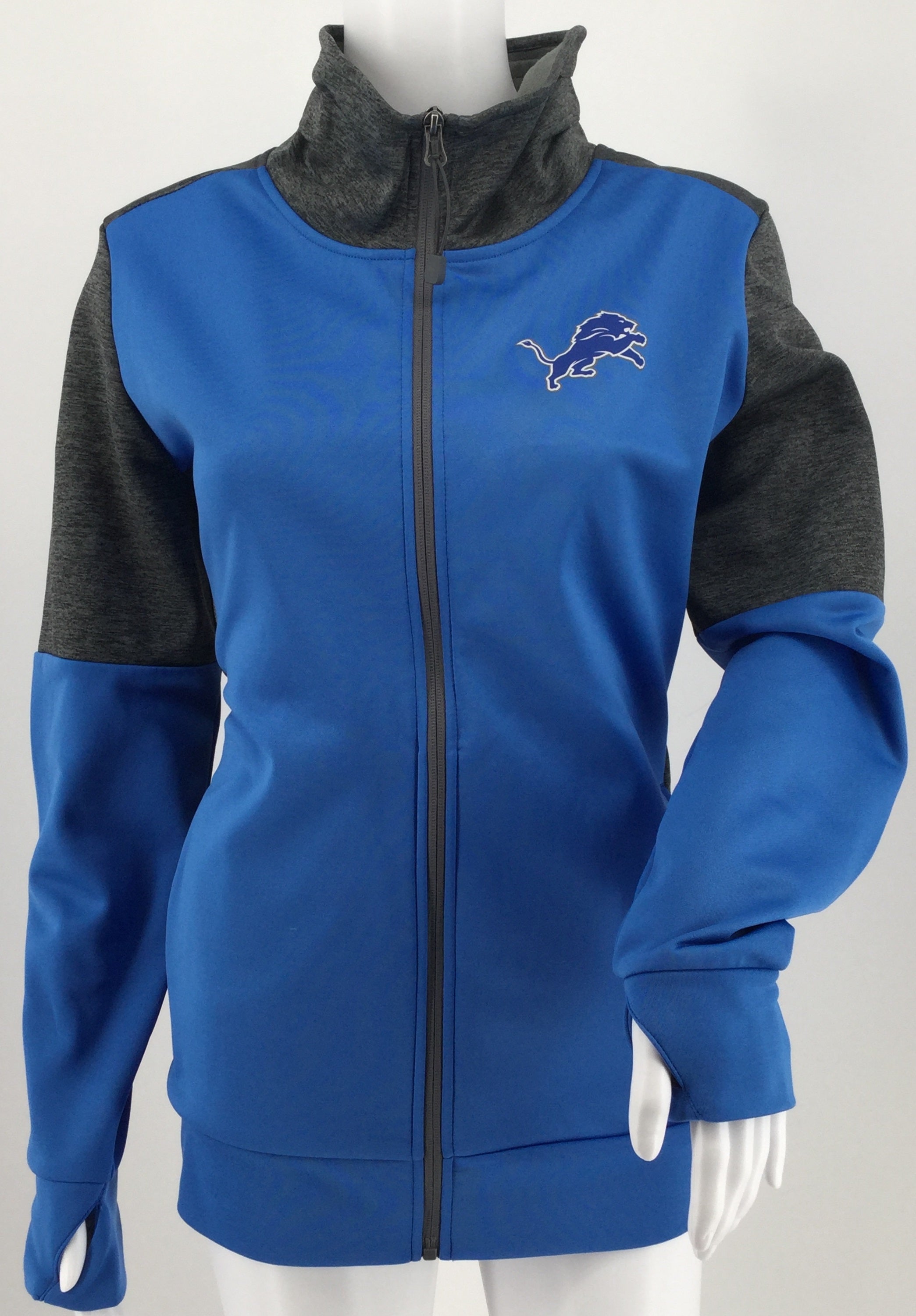 detroit lions zip up sweatshirt