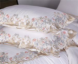 Queen King Egypt Cotton Royal Garden Luxury Comforter Set