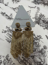 Load image into Gallery viewer, Deepa Gurnani Gold Chain Drop Earrings