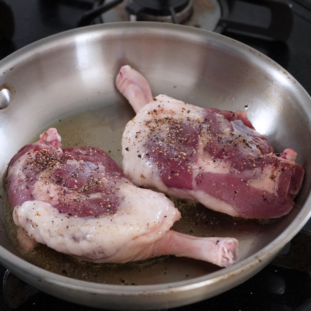 平飼い 合鴨 骨付き もも肉 フリーレンジ 放し飼い ニュージーランド産 (450g)