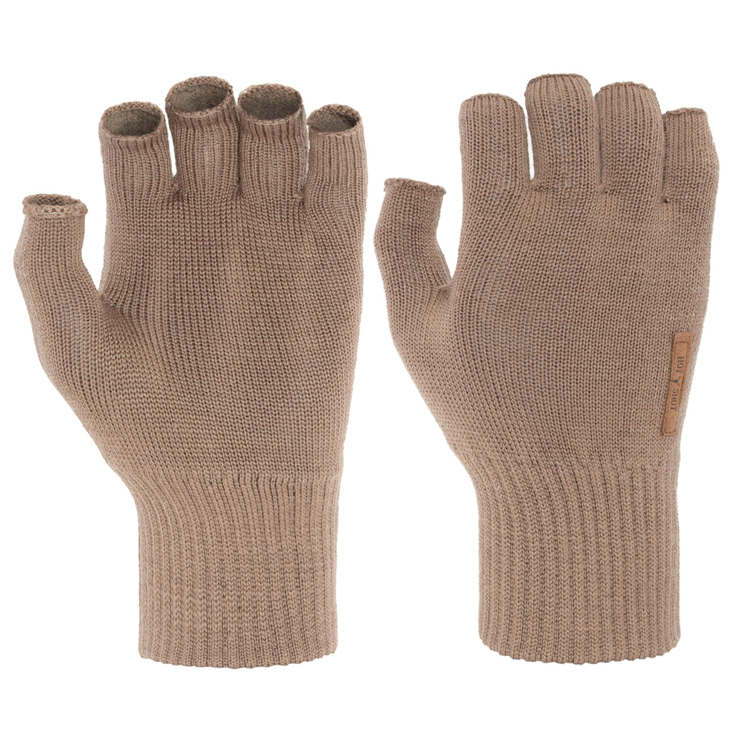 Fox River Fingerless Gripper Glove, Brown Tweed, Small