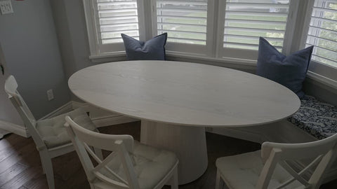 Elliptical Oval Dining Table