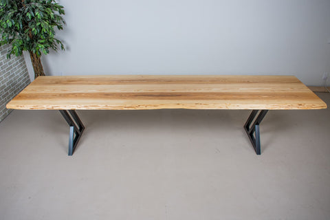 A long ash dining table
