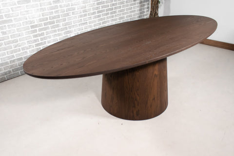 Elliptical Oval Dining Table.