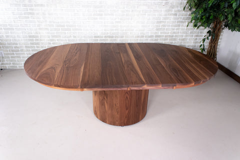 Round Center Extension Dining Table.