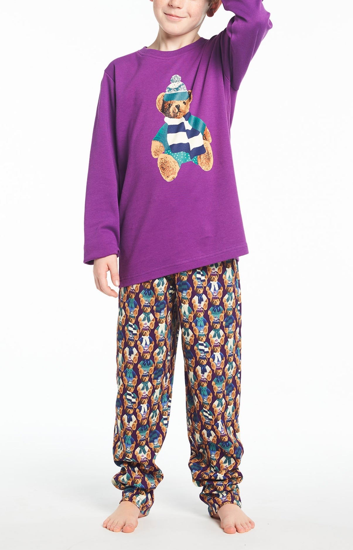 Pyjama Long Teddy - Violet