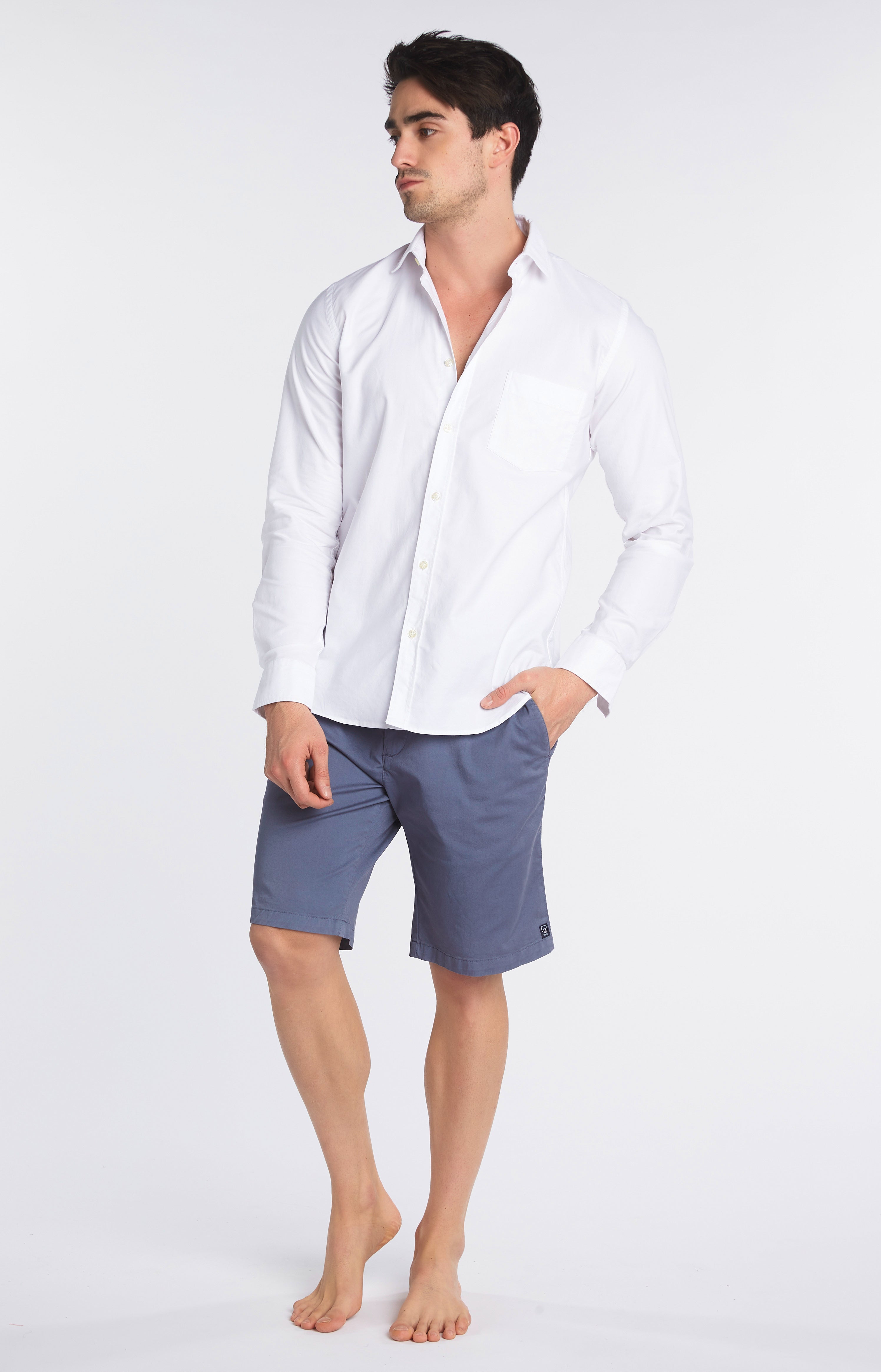 Chemise unie blanche