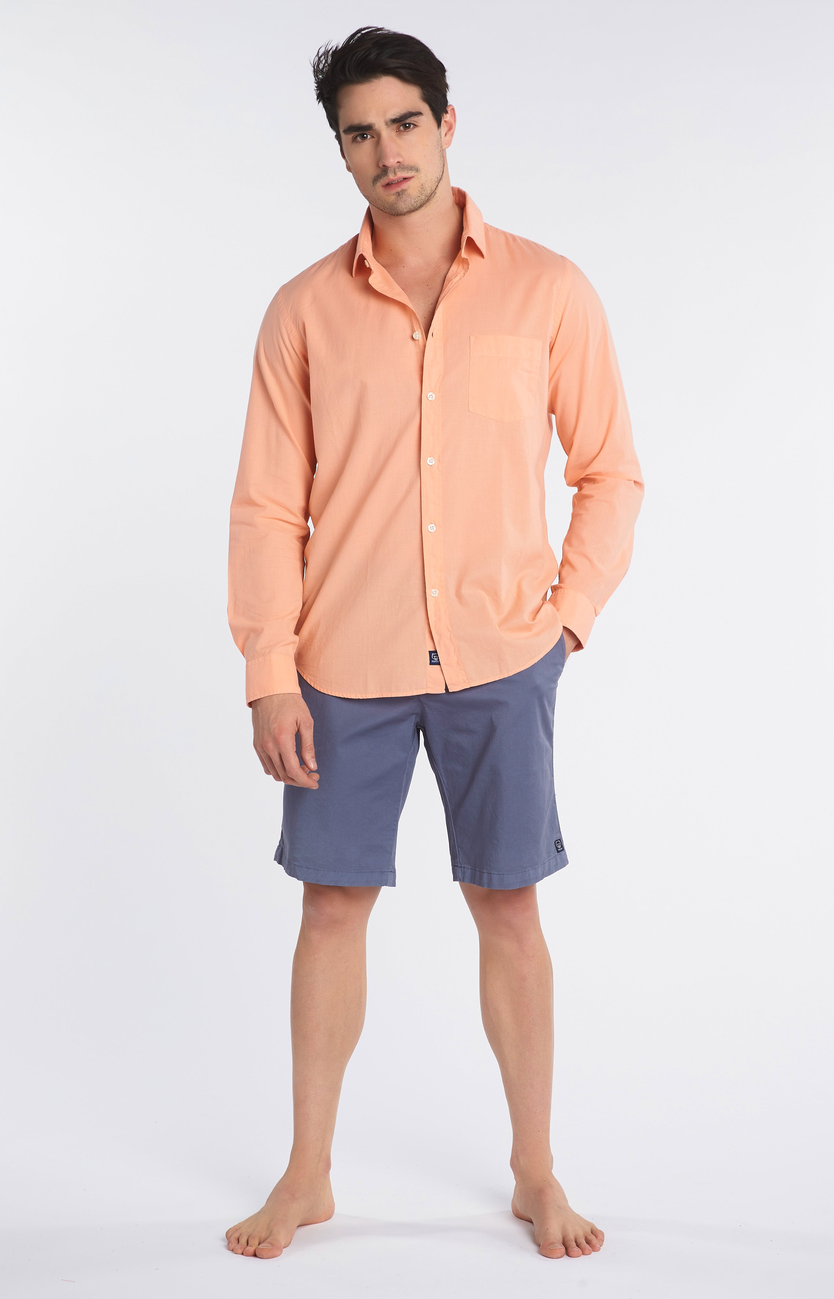 Chemise unie Melon