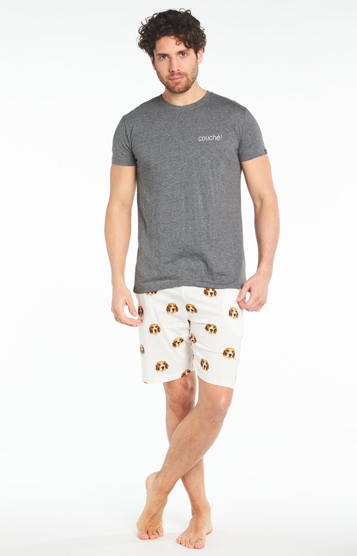 Pyjashort Beagle - Gris