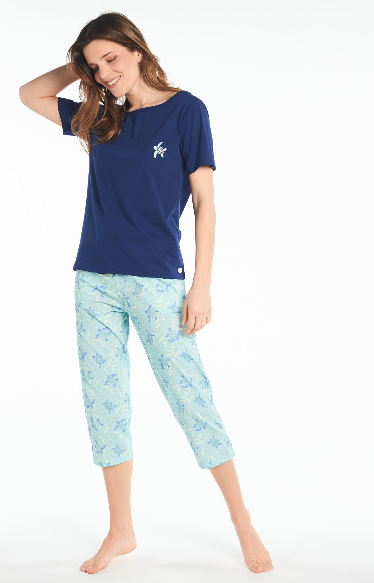 Pyjama long tortue