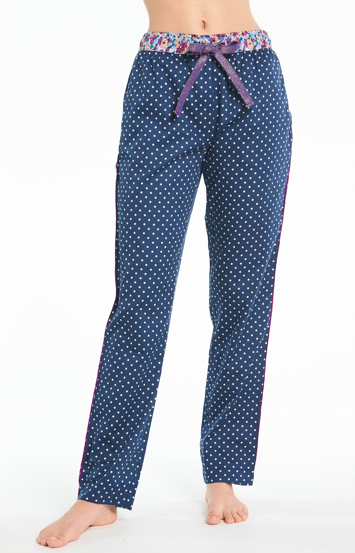 Pantalon Pois - Marine