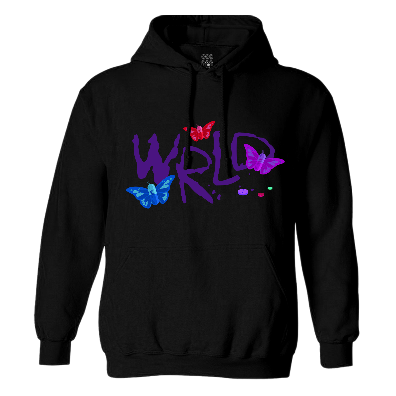  DRUGGERFLY HOODIE  BLACK JuiceWrld