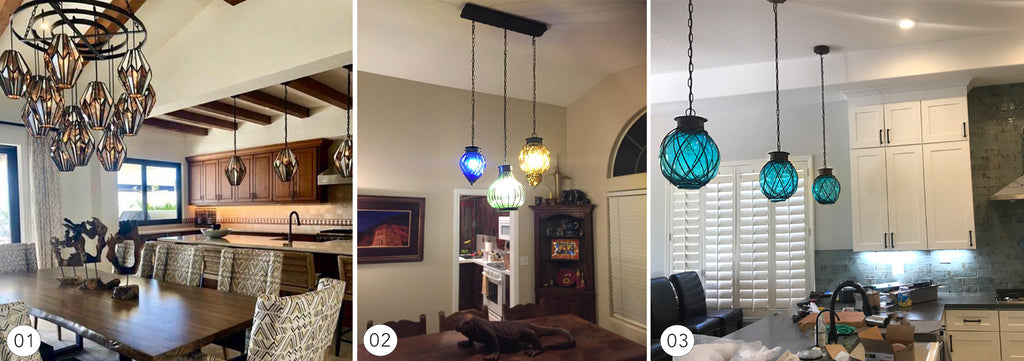 Decorative pendant lighting, creating ambiance in your home with lighting.