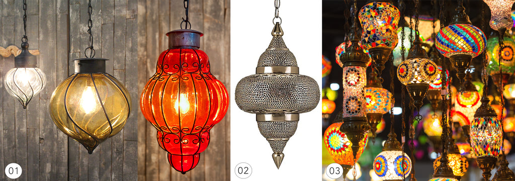 Lighting from Mexico compared to Moroccan lighting and Turkish lighting