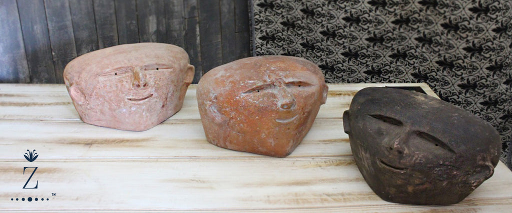 Primitive ceramic sculptures home decor