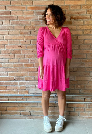 Vestido Maternal y Lactancia Celeste – Mitima