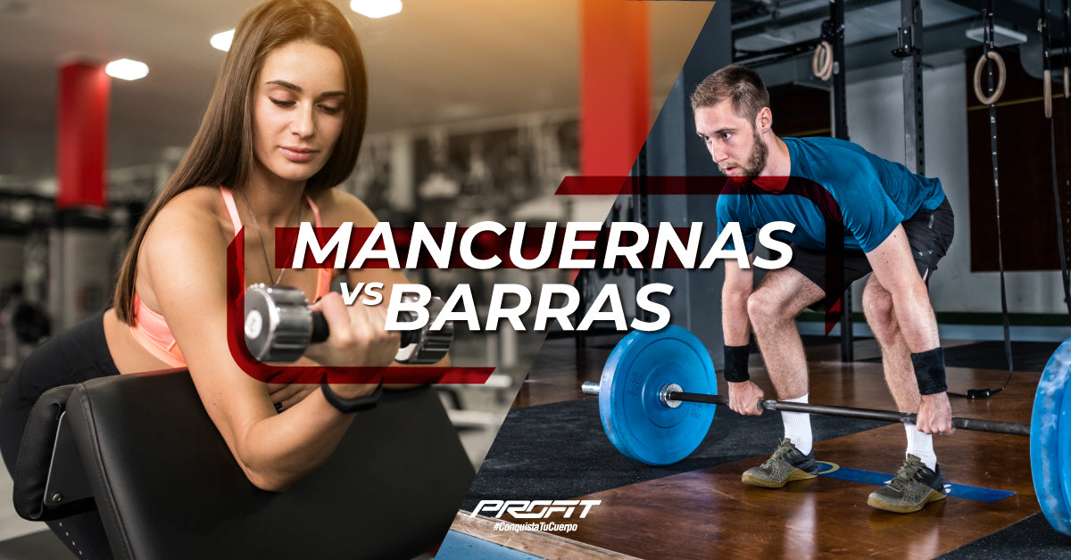 Barras VS Mancuernas: ¿con cuál se levanta más peso?