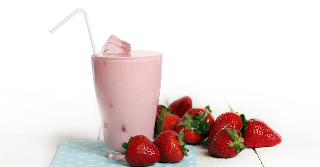 Batido de fresa bajo en calorías