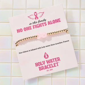 Holy Water Pink Ribbon Awareness Bracelet - Signature Look Boutique