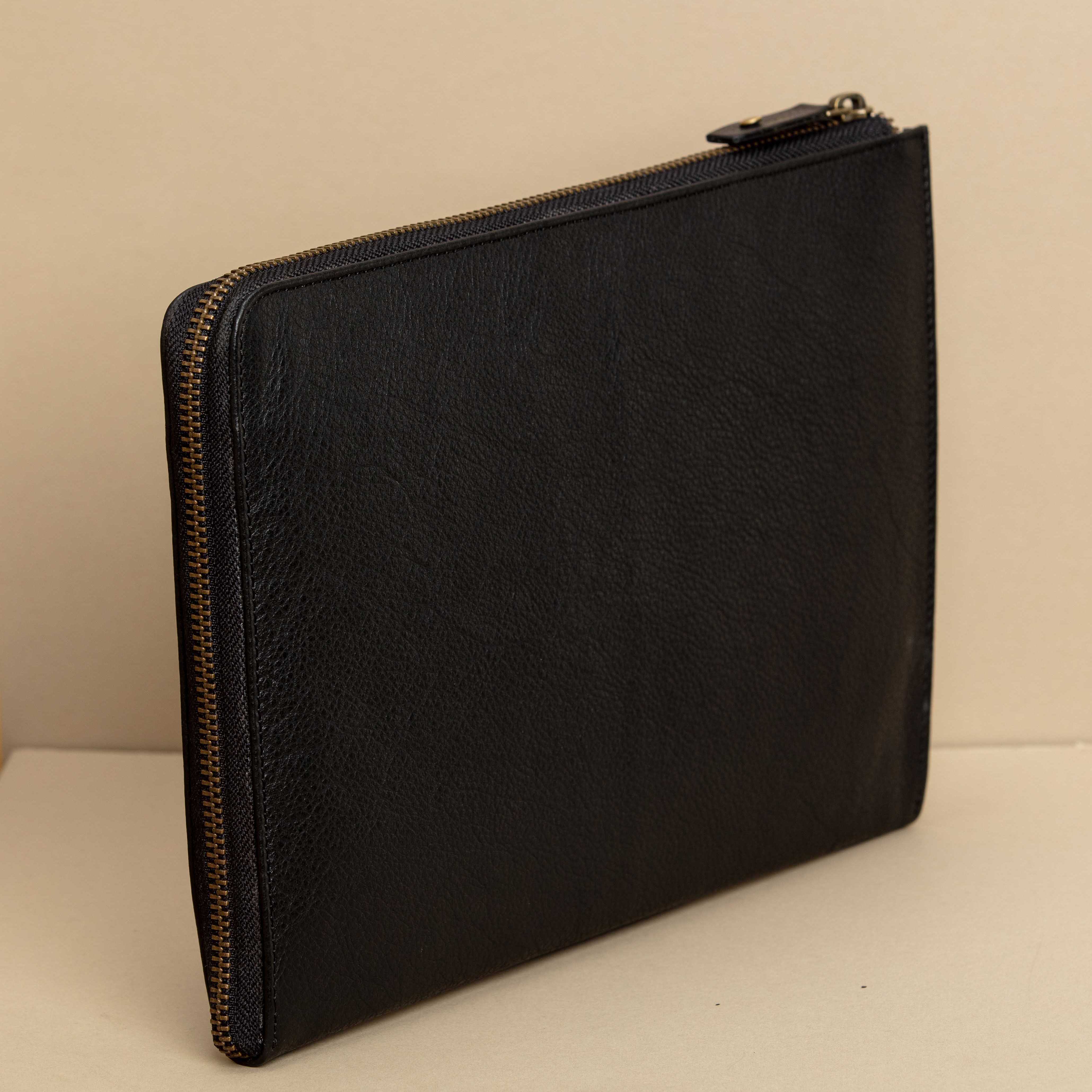 Leather Portfolio L Zip Out Of The Factory   01 