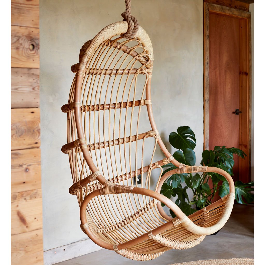 Aurora Rattan Hanging Egg Chair – The Rattan Company