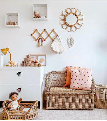 rattan toy storage