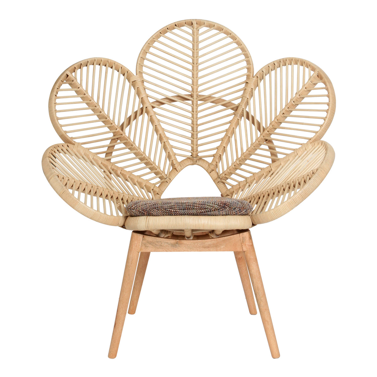 Natural Rattan Petal Chair – The Rattan Company