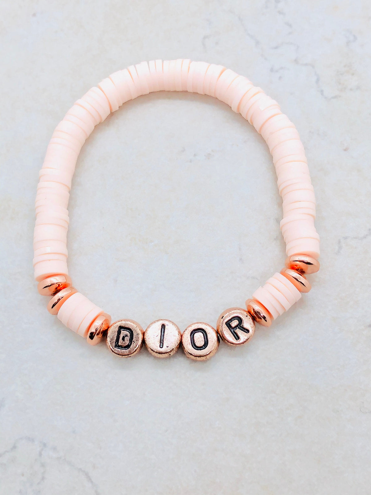 Multi Colored MAMA word beaded bracelet NAVY – Carver Junk Company