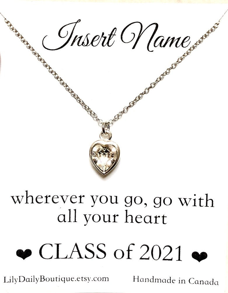 crystal heart necklaces for women, personalized gifts for mom, best fr -  Lily Daily Boutique