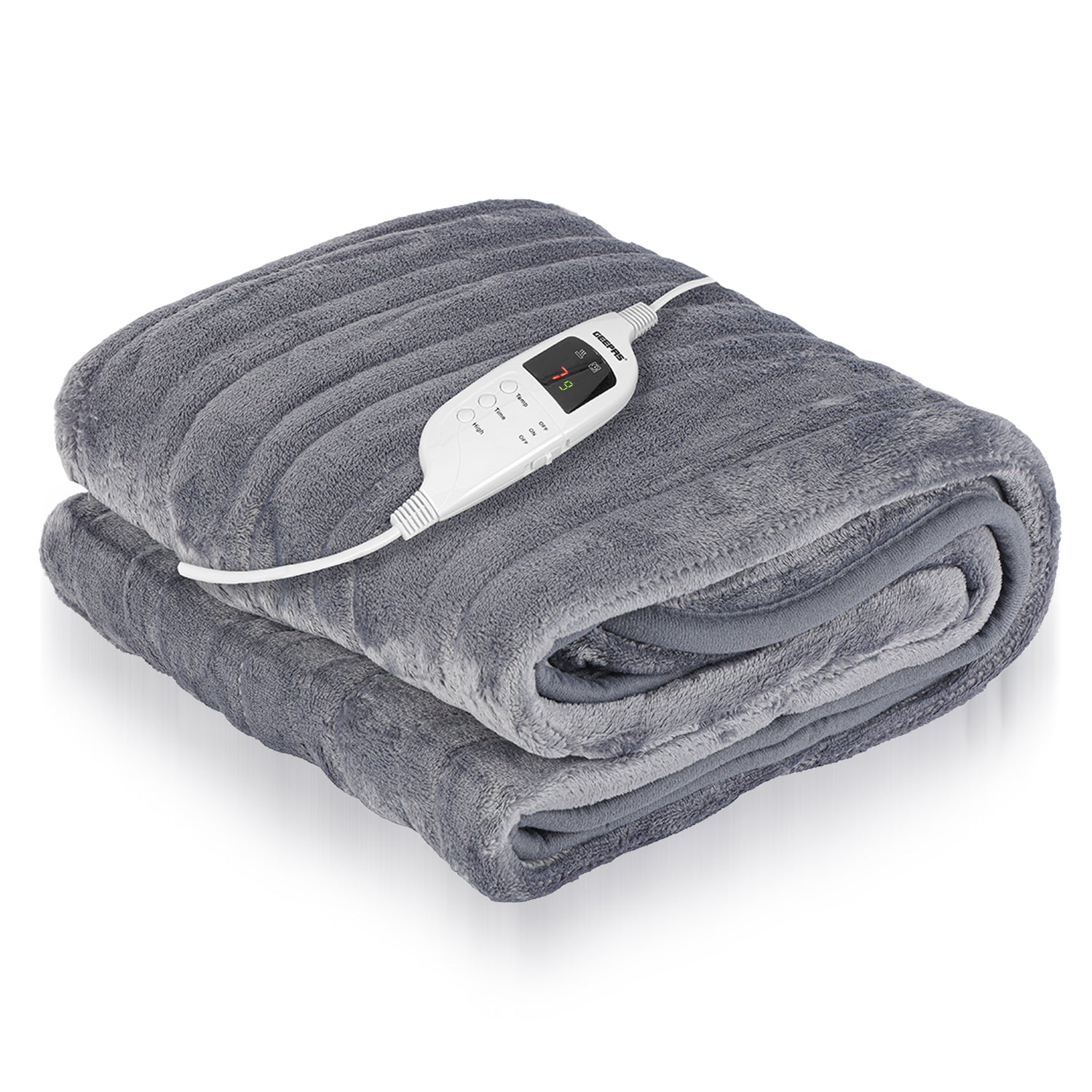 Image of Luxurious Double Heated Throw Blanket With Timer