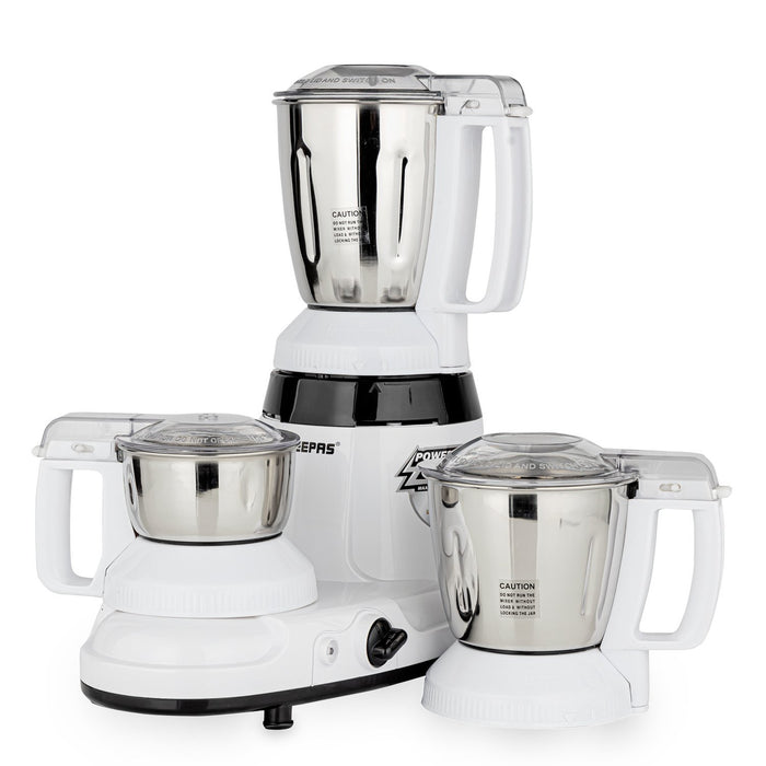 750W 3-in-1 Electric Mixer Grinder, White Geepas | For you. For life. 