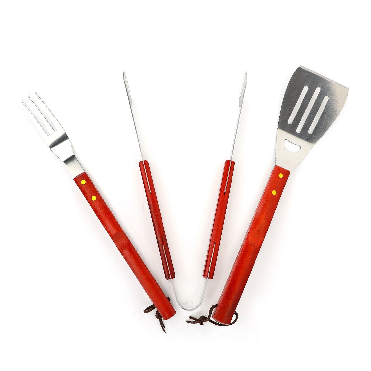 Image of BBQ Stainless Steel Barbeque Utensils Grill Tool Set By Royalford