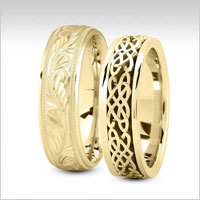 18k yellow gold fancy design