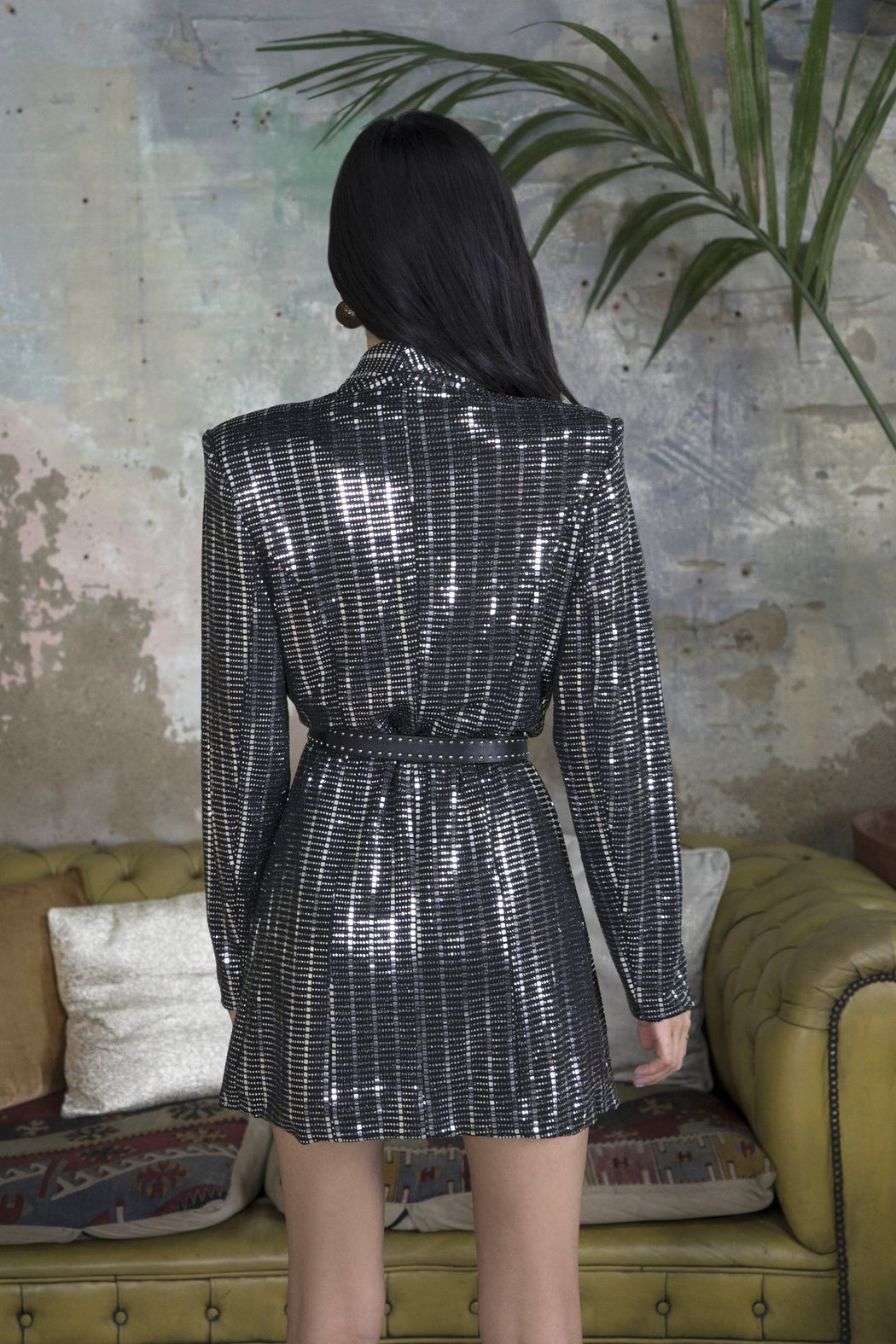 Starla Sequin Blazer Dress - Lavand Stories