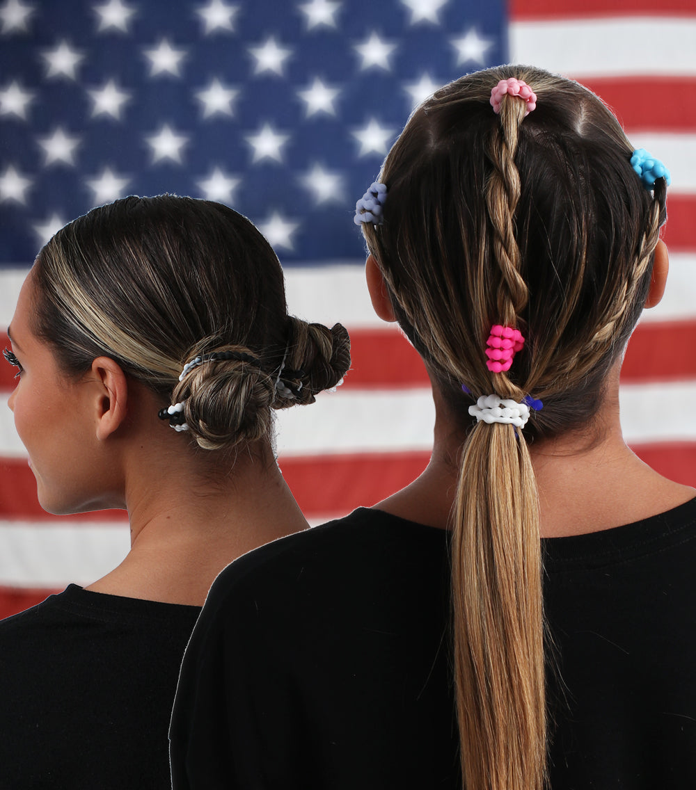 Pin by Missy TImesaving Designs on gymnastics hair  Competition hair  Gymnastics meet hair Softball hairstyles