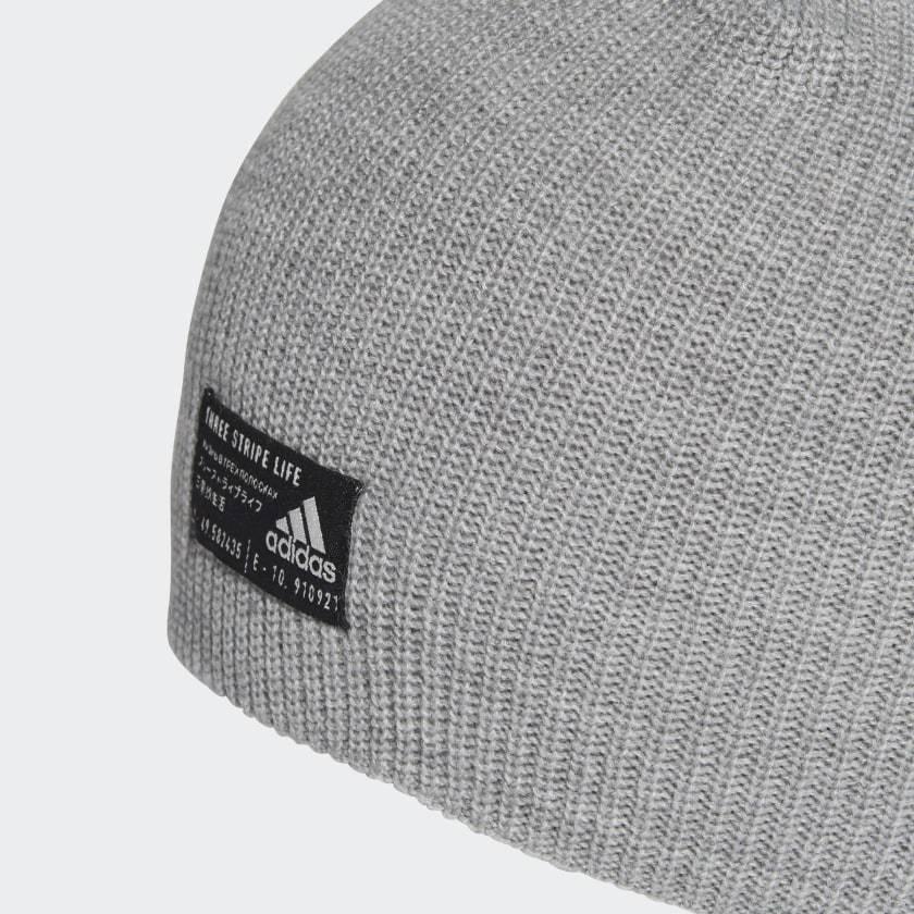 grey adidas beanie