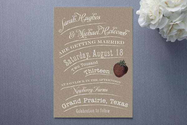 Rustic Farm Wedding Invitations 5