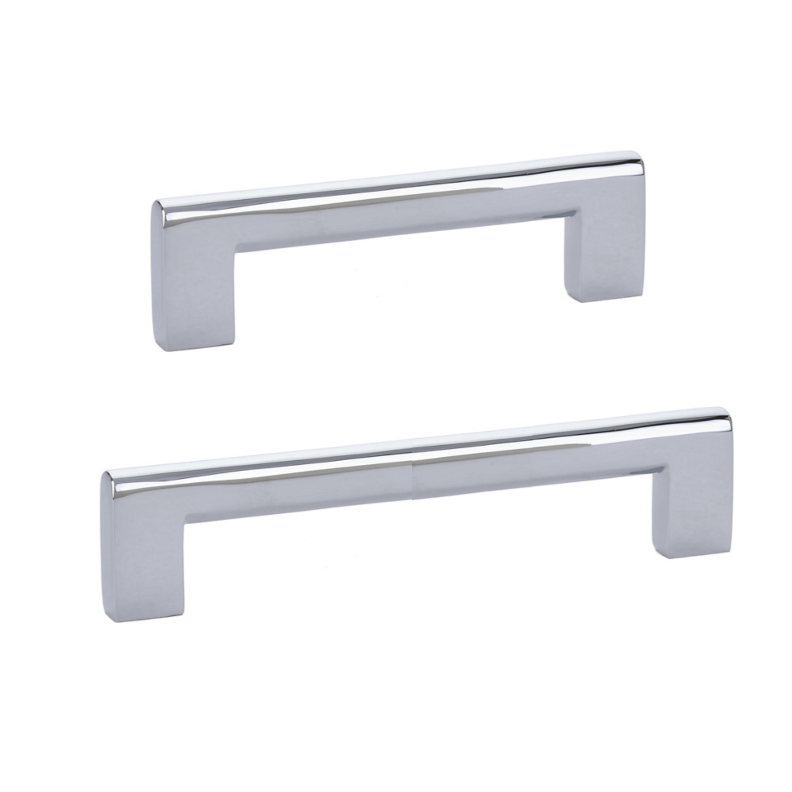 Polished Chrome Moderna Cabinet Knobs and Drawer Pulls – Forge Hardware  Studio