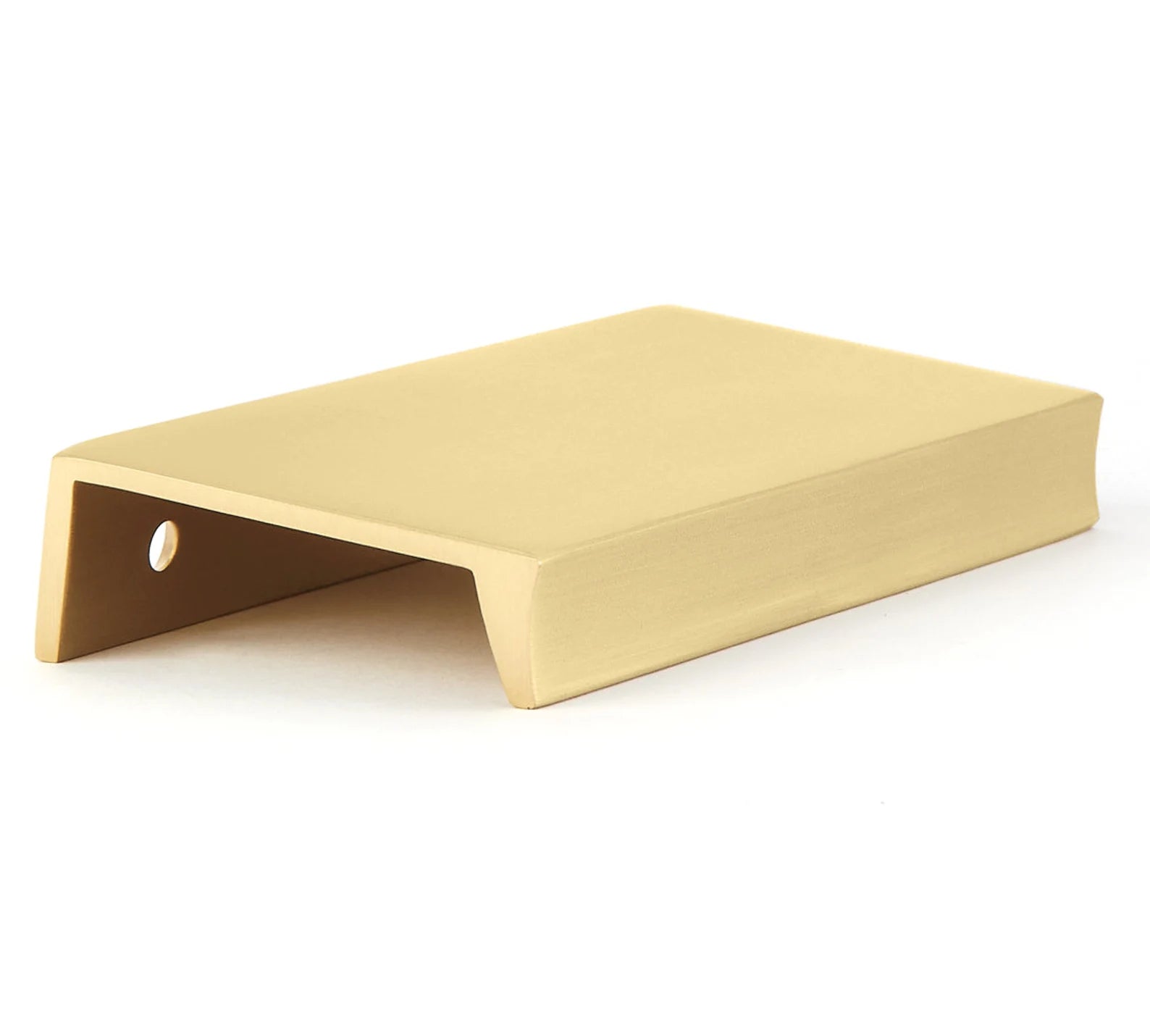 Unlacquered Brass Porter Edge Drawer Pull