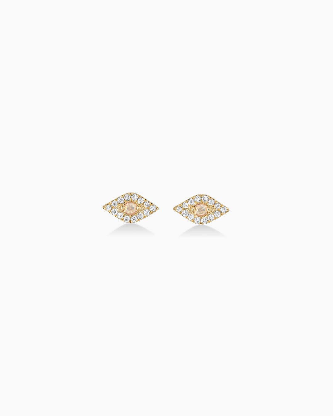 14k Gold Newport Threaded Flat Back Studs