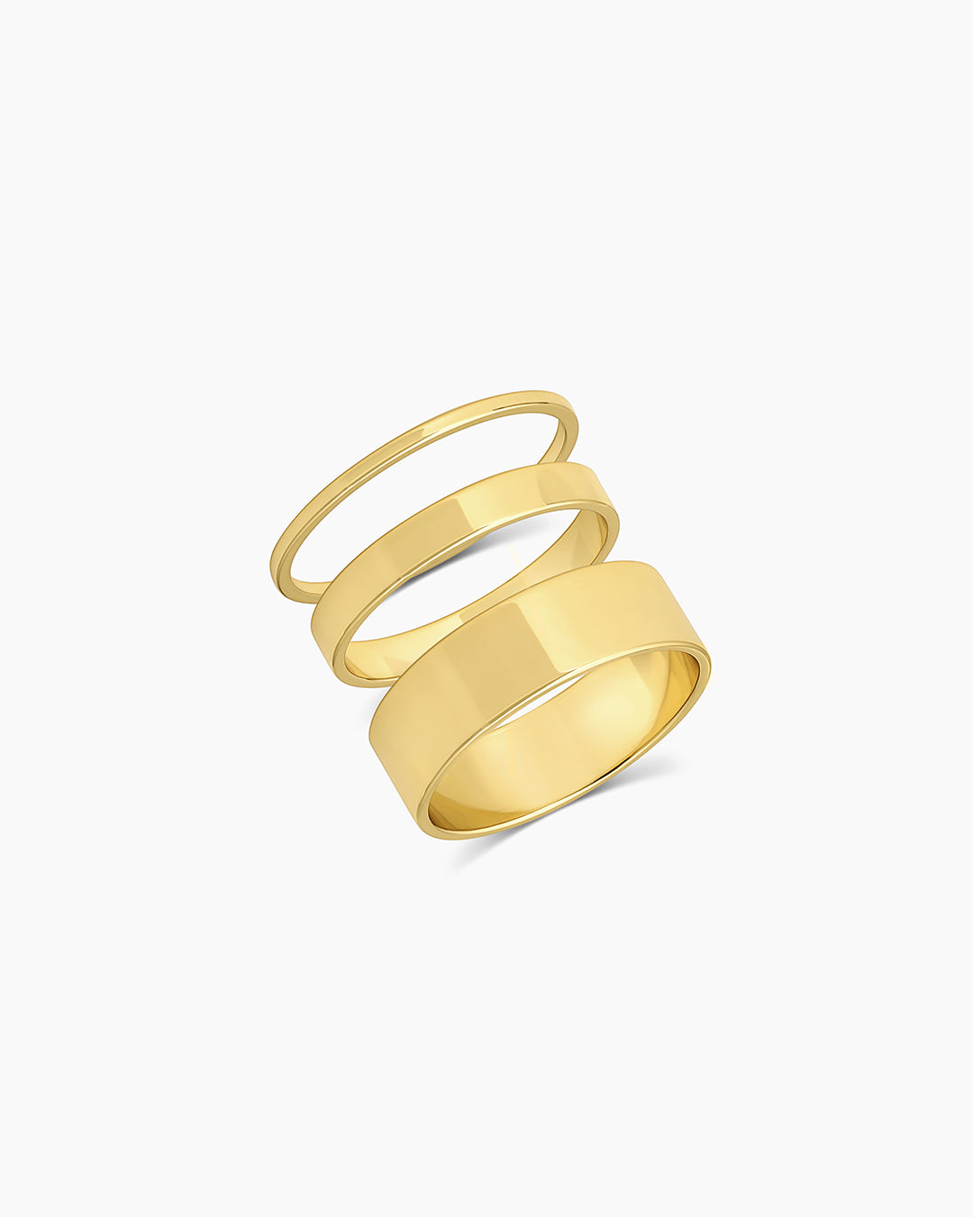 Florice 3 Pack Ring Set in Gold