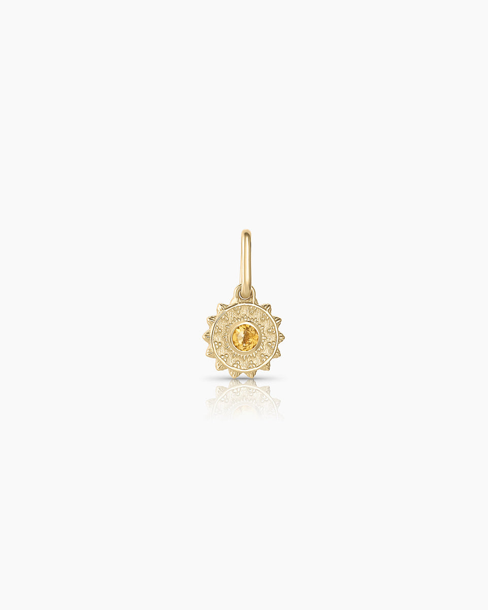 14k Solid Gold / Citrine - November