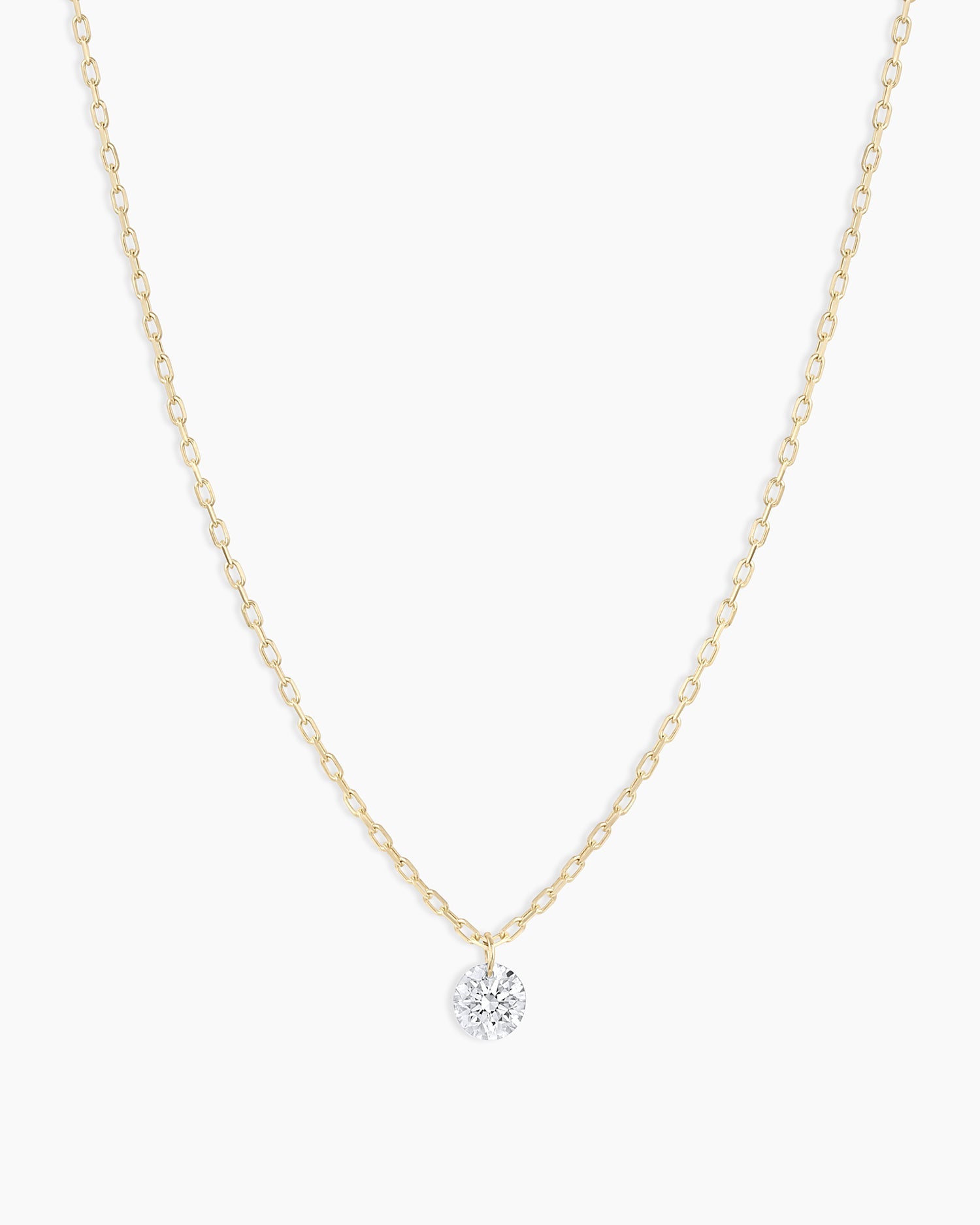 Floating Diamond Necklace, CZ Necklace, Dainty Gold Necklace, Solitaire  Necklace, Layering Neckla… | Halskette ideen, Minimalistische halskette,  Zierliche goldkette